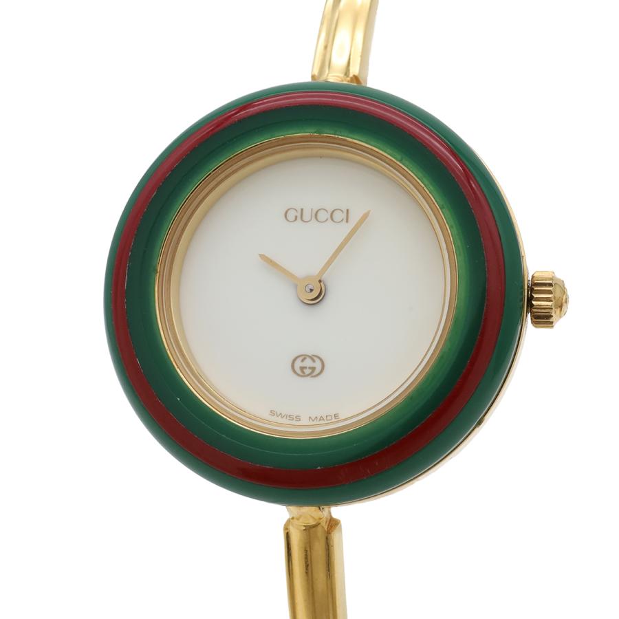 GUCCI グッチ チェンジベゼル ホワイト文字盤 GP レディース QZ クォーツ 腕時計 11/12 | GUCCI | 03