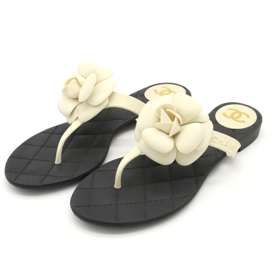 新品未使用　シャネル　カメリア　ビーチサンダル　37 トング CHANEL カメリアビーチサンダル【38】 楽天市場】CHANEL シャネル