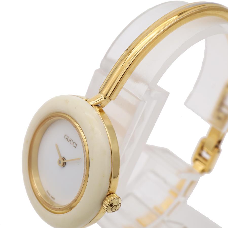 GUCCI グッチ チェンジベゼル ホワイト文字盤 GP レディース QZ クォーツ 腕時計 11/12.2 | GUCCI | 04