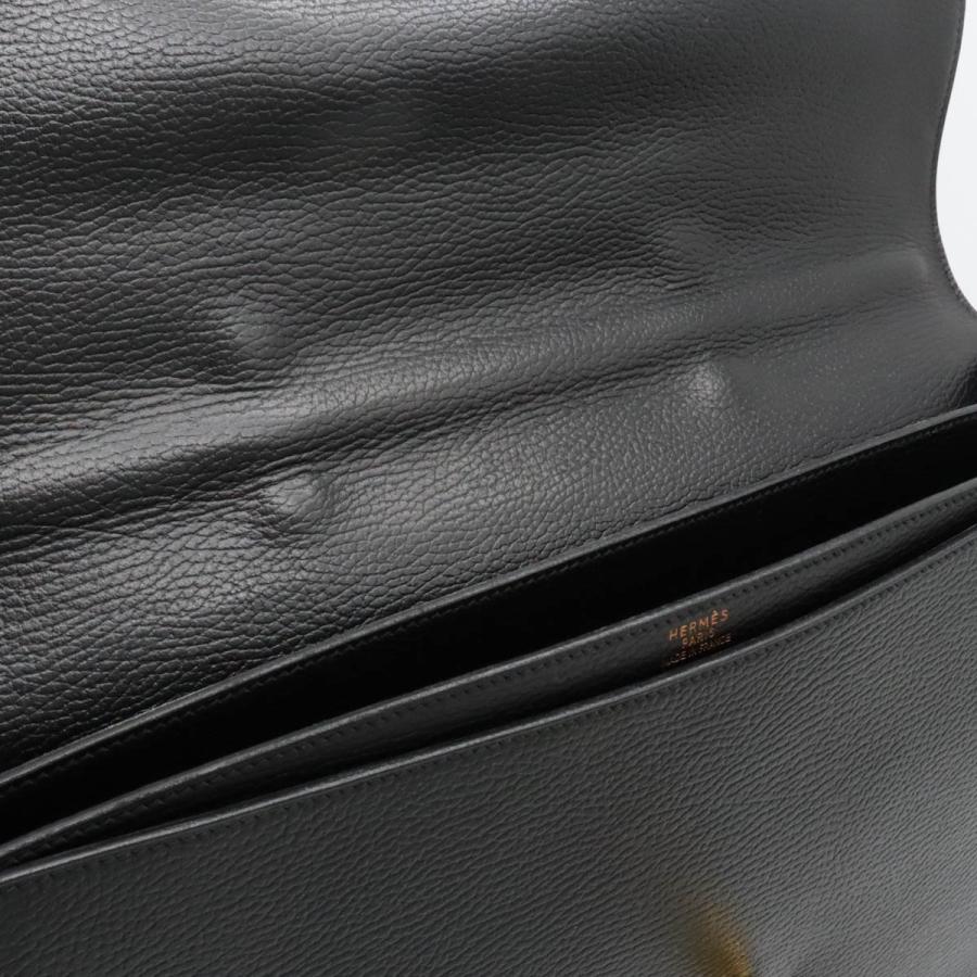 HERMES エルメス サックアデペッシュ38 ビジネスバッグ 書類カバン ブリーフケース レザー ブラック 黒 ゴールド金具 □B刻印 鍵欠品 | HERMES | 05