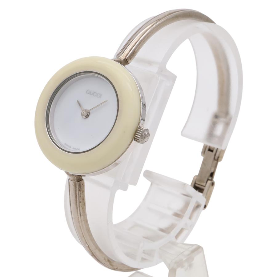 GUCCI グッチ チェンジベゼル ホワイト文字盤 SS レディース QZ クォーツ 腕時計 11/12.2 | GUCCI | 01