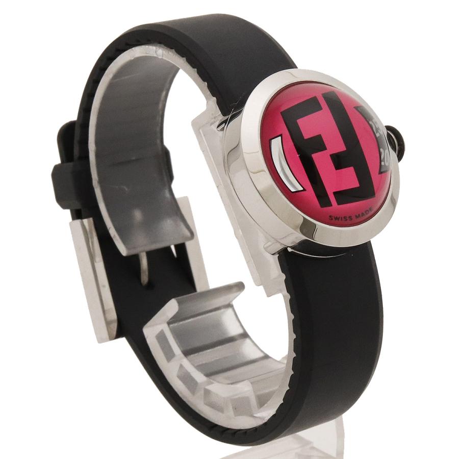 FENDI（フェンディ） ブースラ ピンク文字盤 SS ラバー レディース QZ