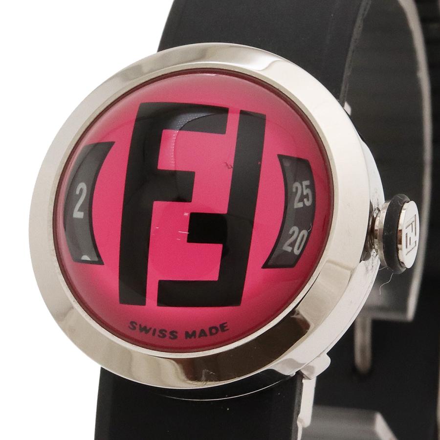 FENDI フェンディ QZ クォーツ ピンク文字盤 レディース 腕時計 FENDI（フェンディ） ブースラ ピンク文字盤 SS ラバー レディース QZ