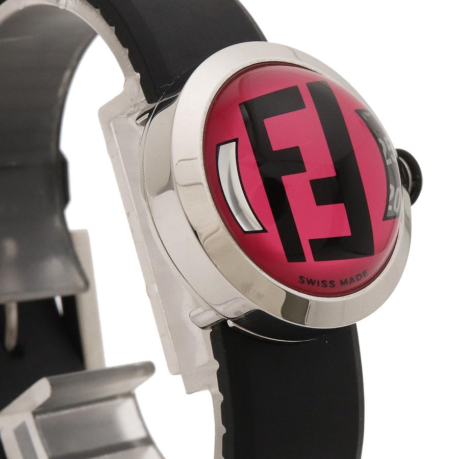 FENDI フェンディ QZ クォーツ ピンク文字盤 レディース 腕時計 FENDI（フェンディ） ブースラ ピンク文字盤 SS ラバー レディース QZ