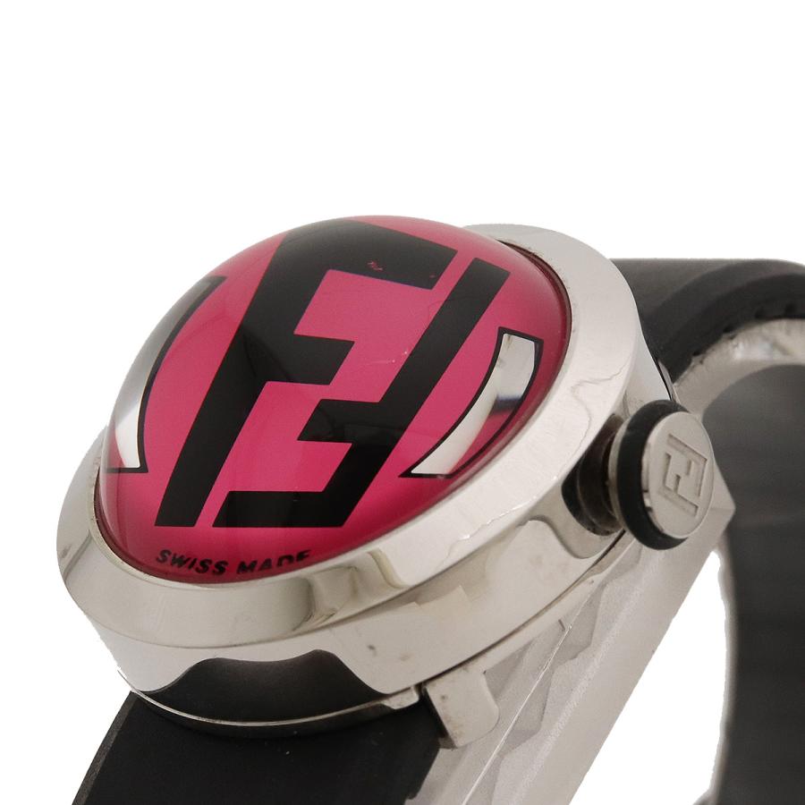 FENDI（フェンディ） ブースラ ピンク文字盤 SS ラバー レディース QZ