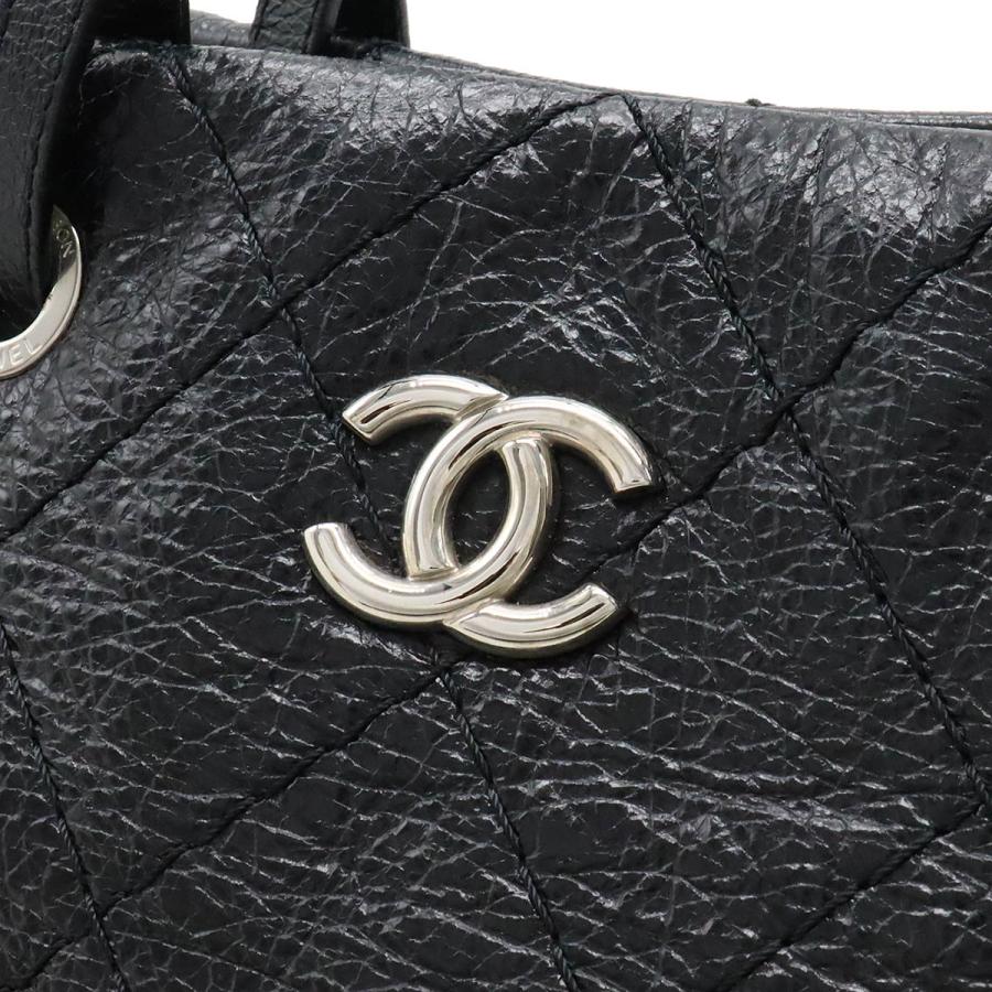 【在庫有】 CHANEL シャネル オンザロード ココマーク トートバッグ ショルダーバッグ 肩掛け キルティング レザー 黒 ブラック