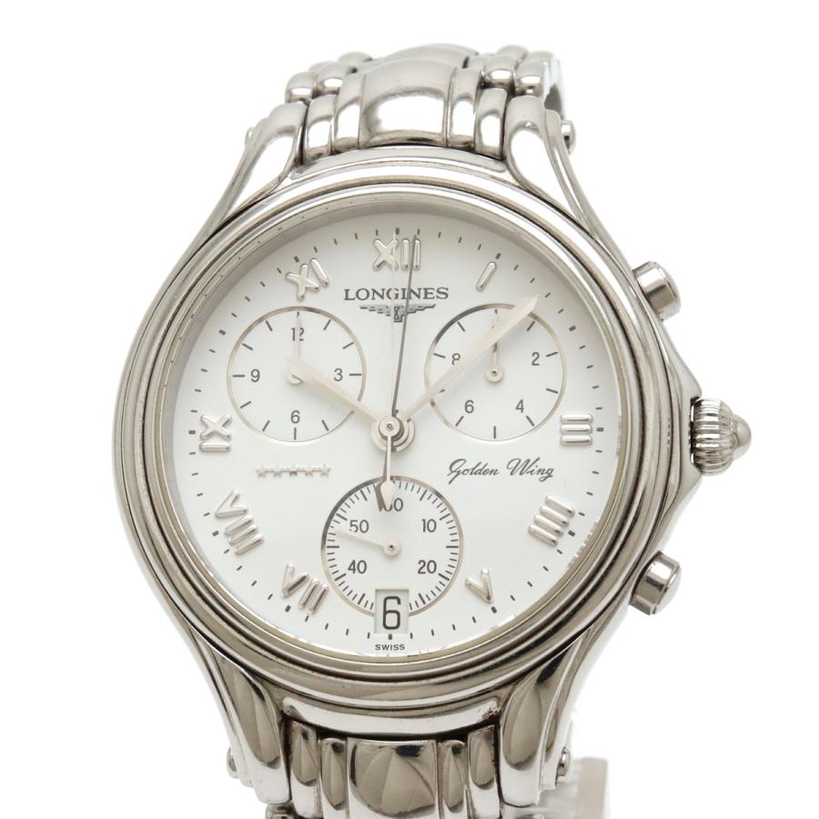 LONGINES（ロンジン） ゴールデンウィング クロノグラフ ホワイト文字