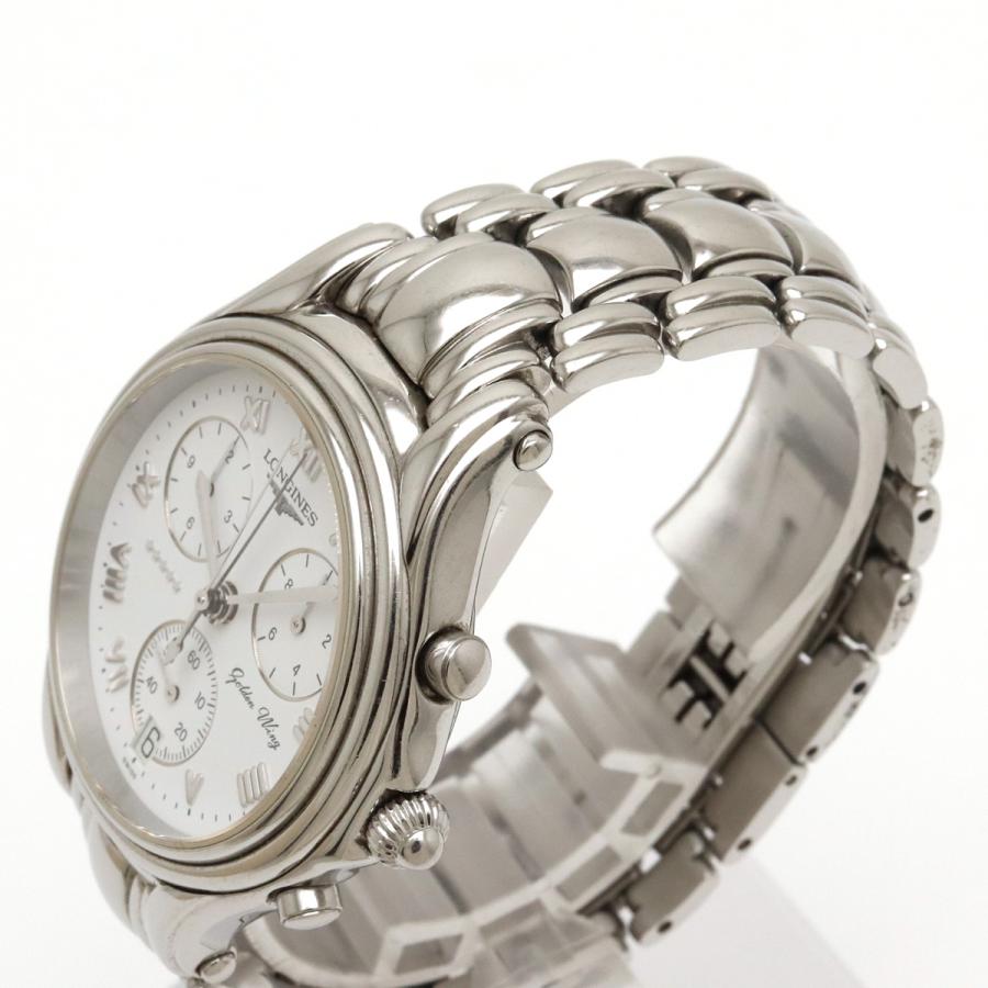 LONGINES（ロンジン） ゴールデンウィング クロノグラフ ホワイト文字