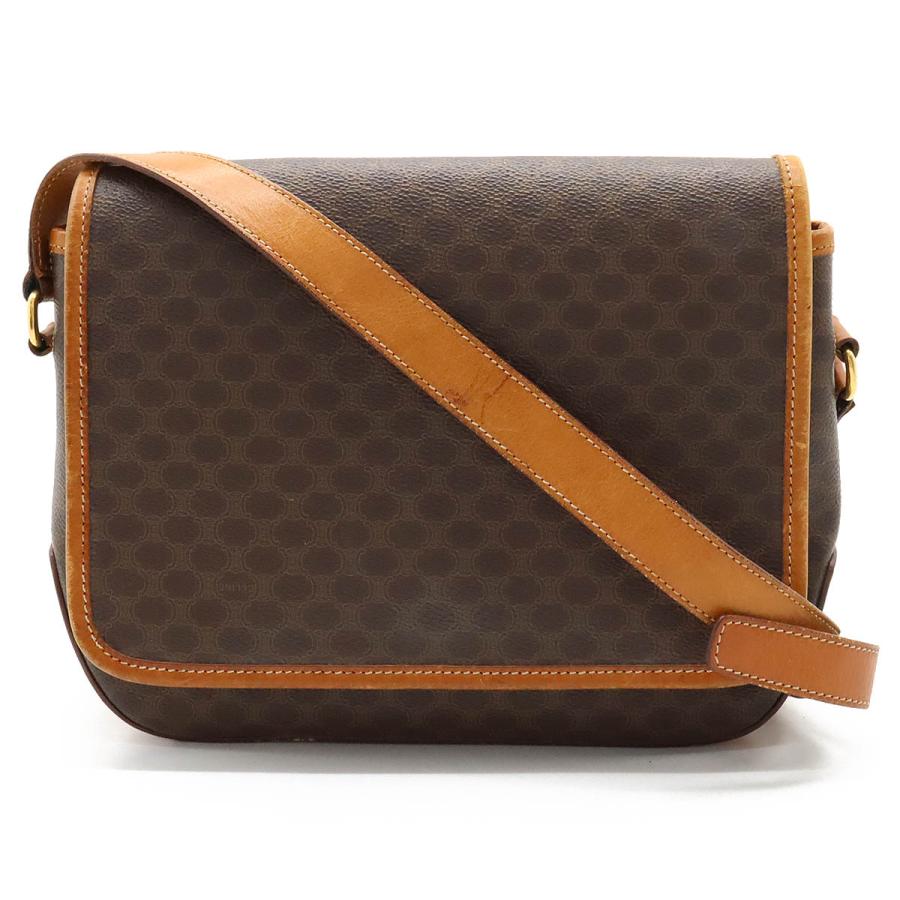 CELINE セリーヌ マカダム柄 ショルダーバッグ 斜め掛け 