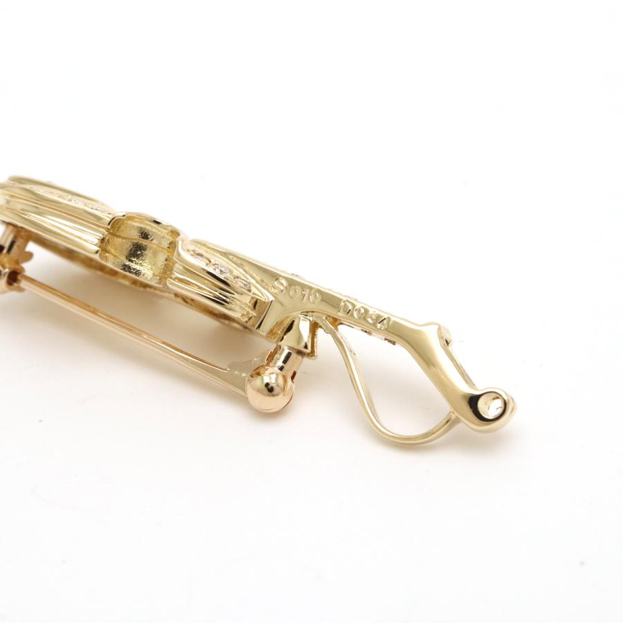 ペンダントトップ ペンダントヘッド チャーム ブローチ ヴァイオリン 楽器モチーフ K18YG サファイア S0.10ct ダイヤモンド D0.34ct |  | 04