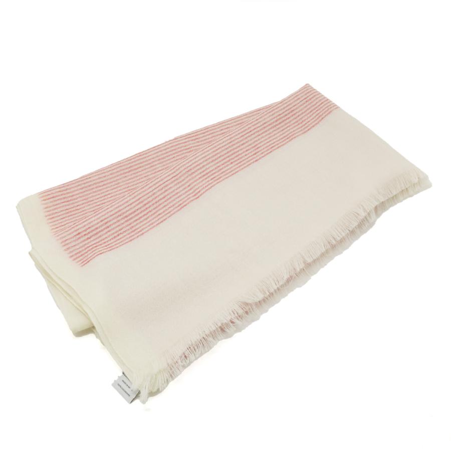 HERMES エルメス ホライゾン ストール ショール ストライプ柄 カシミヤ100% ベージュ ピンクグラデーション | HERMES | 01