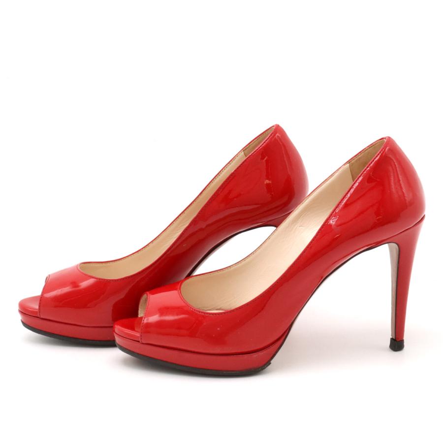 プラダ ハイヒール PRADA エナメル 36 赤 【公式通販】