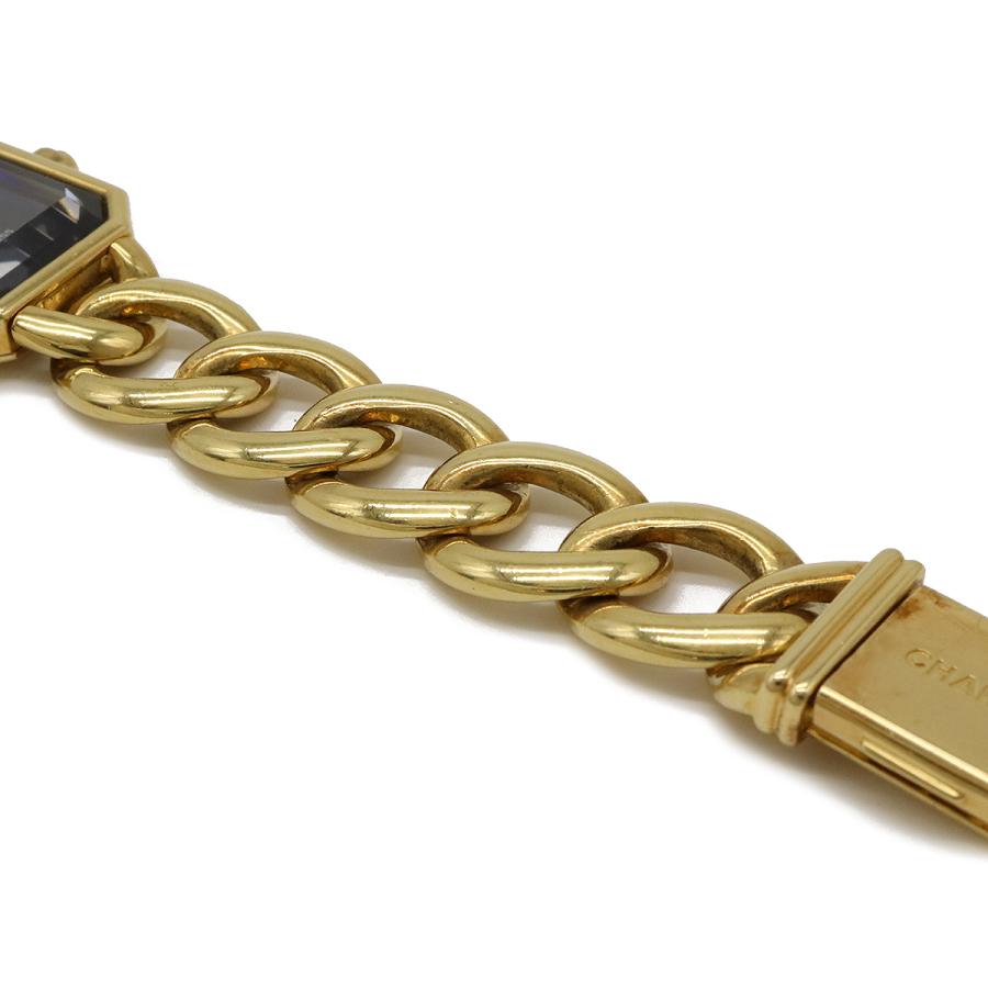 CHANEL シャネル プルミエール Lサイズ 金無垢 ブラック文字盤 K18YG　750 イエローゴールド レディース QZ クォーツ 腕時計 ゴールド | CHANEL | 05