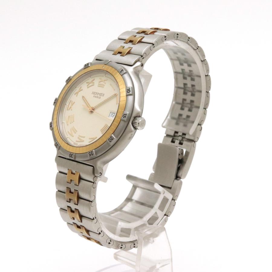 HERMES キャプテンニモ クォーツ レディース コンビ SS HERMES キャプテンニモ レディース腕時計 クォーツ SS デイト コンビ