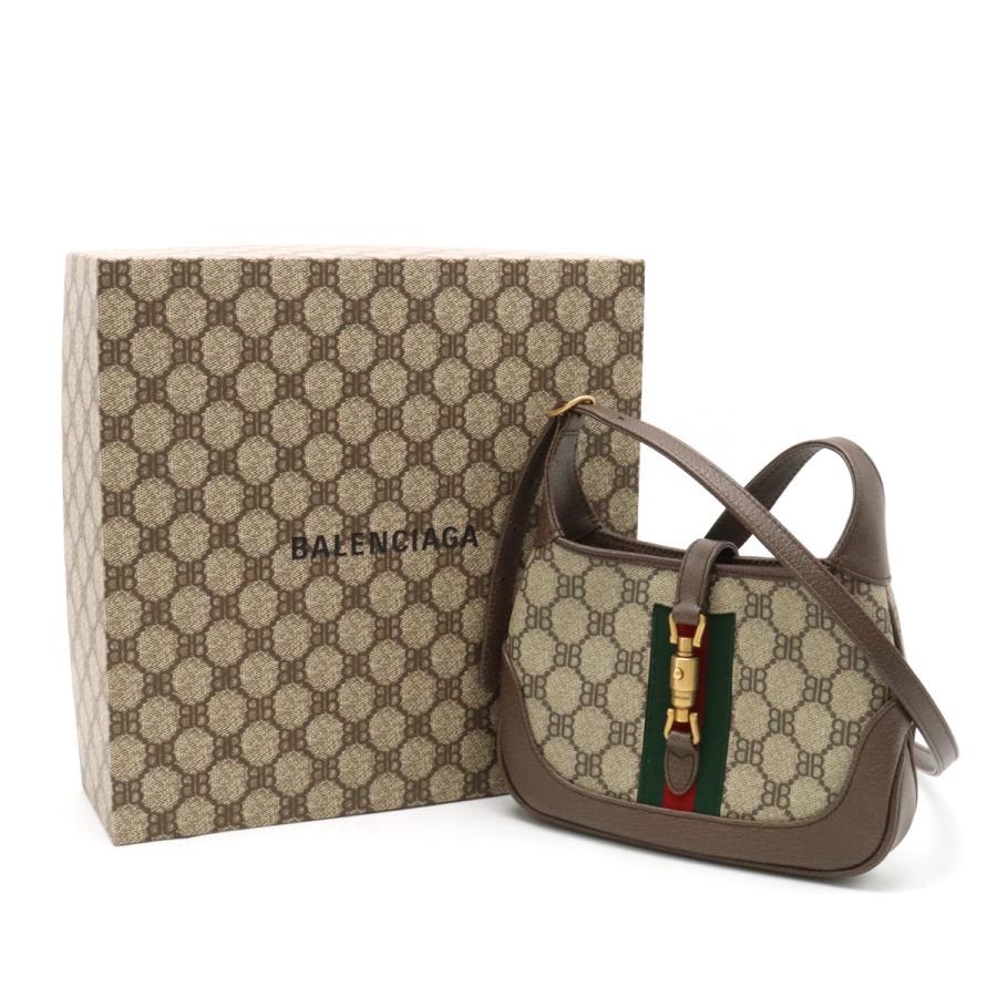 GUCCI グッチ BALENCIAGA バレンシアガ コラボ ザ ハッカー プロジェクト ジャッキー ショルダーバッグ ポシェット ベージュ ブラウン | GUCCI | 06