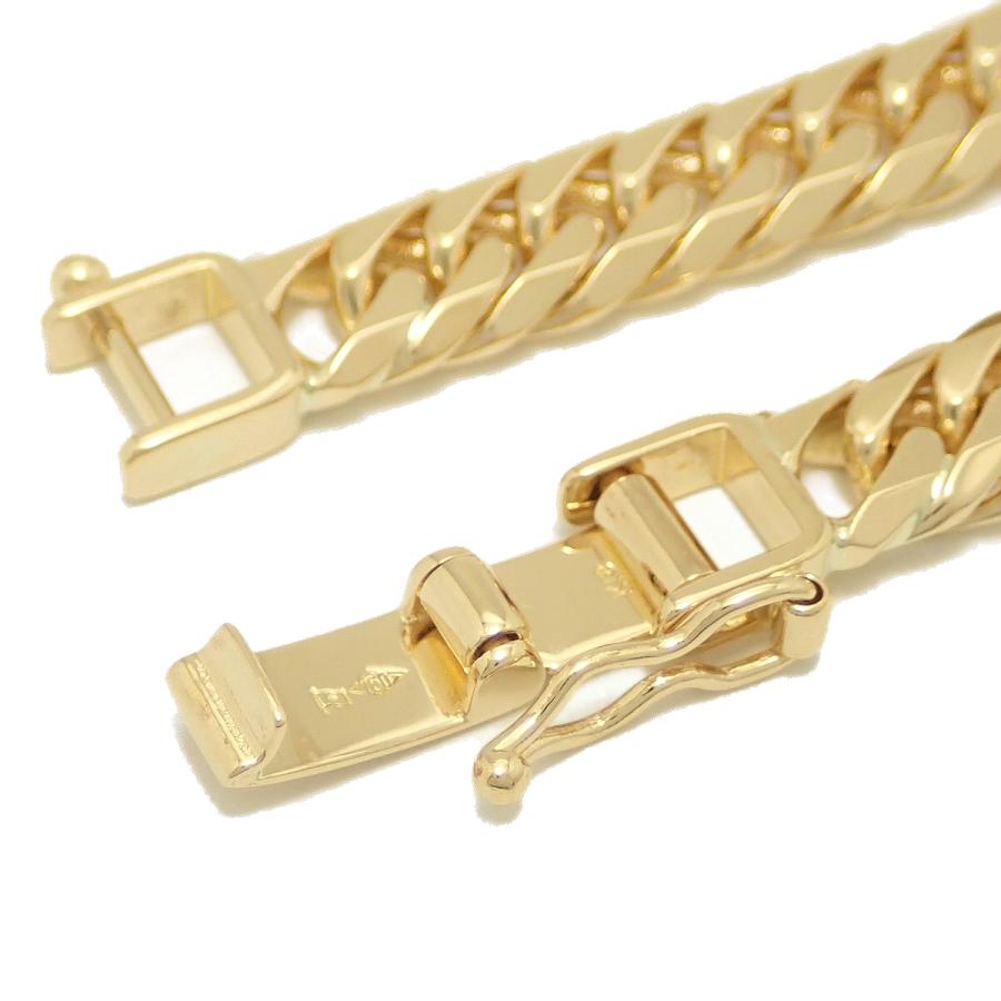 KIHEI 喜平 キヘイ ブレスレット K18 18金 ゴールド 20.2g 18.0cm YG 6面W ダブル 日本造幣局検定マーク入り 20g前後 |  | 02