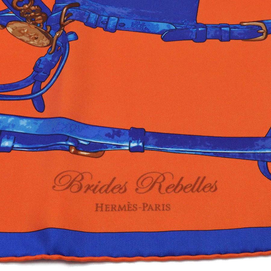 HERMES エルメス カレ90 スカーフ 大判 Brides Rebelles 『馬具の抵講 