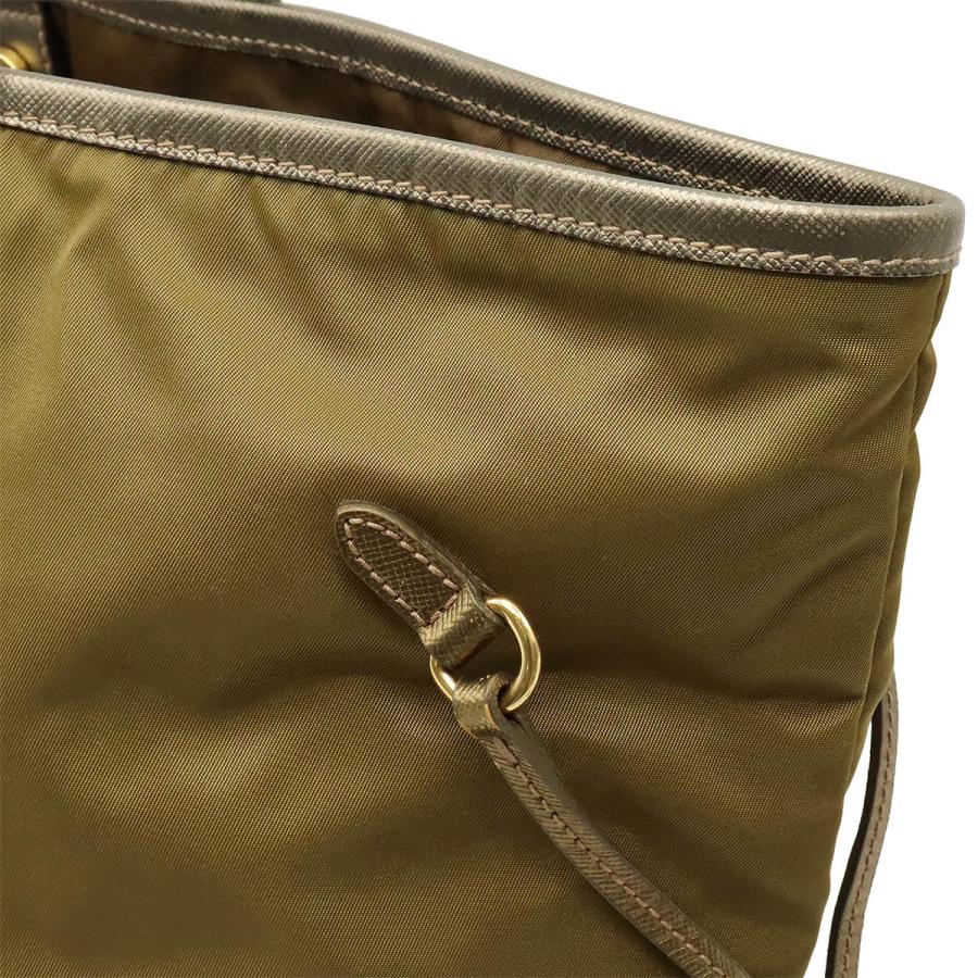 セ*ル様 PRADA プラダ ナイロン バッグ グリーン ゴールド セ*ル様