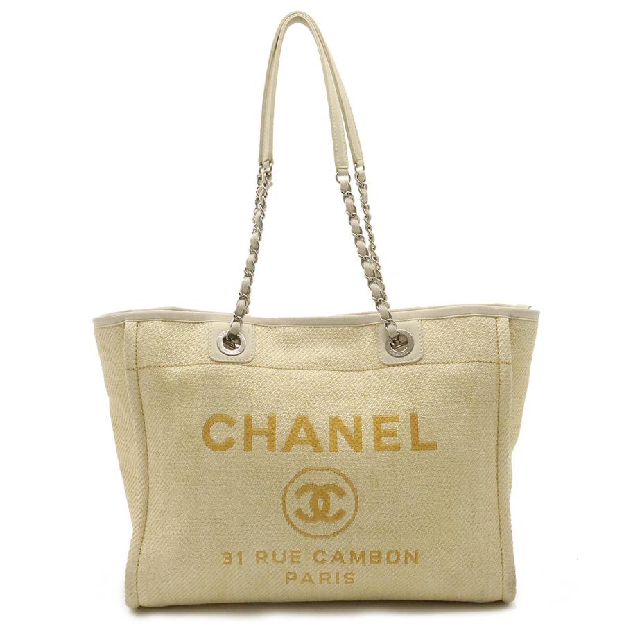 CHANEL シャネル ドーヴィルライン ミディアムトートMM トートバッグ 