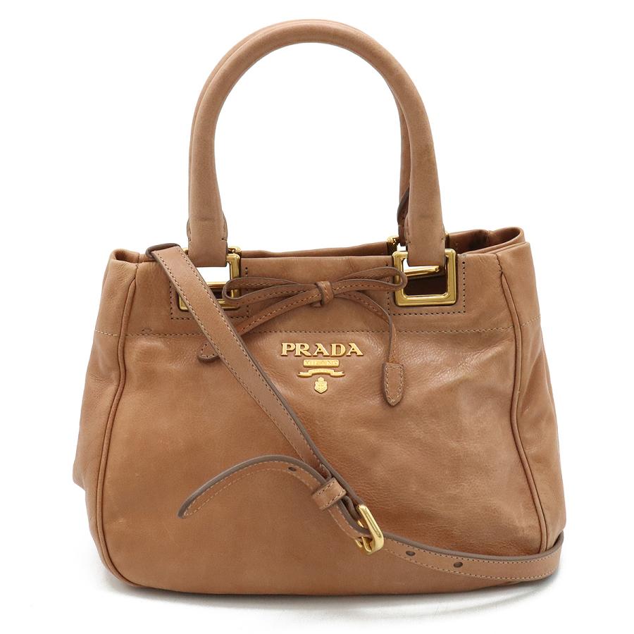 PRADA プラダ リボン ハンドバッグ 2WAY ショルダーバッグ PRADA プラダ リボン ハンドバッグ 2WAY ショルダーバッグ