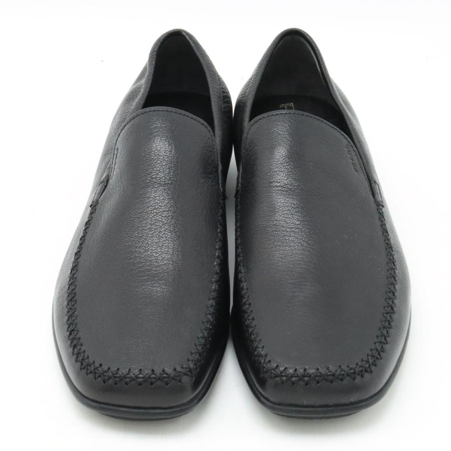 PRADA プラダ MADRAS PESANTE スリッポン ドライビングシューズ レザー NERO 黒 ブラック #7 日本サイズ26cm 2D0041 | PRADA | 03