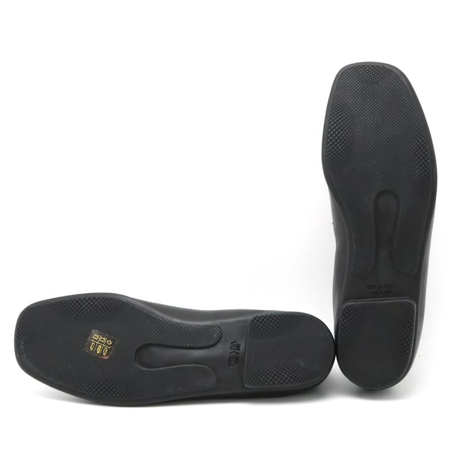 PRADA プラダ MADRAS PESANTE スリッポン ドライビングシューズ レザー NERO 黒 ブラック #7 日本サイズ26cm 2D0041 | PRADA | 04