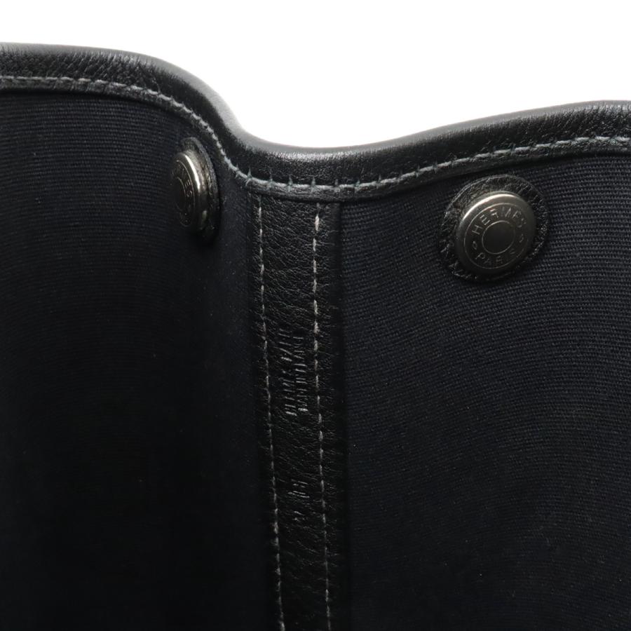HERMES エルメス ガーデンパーティTPM トートバッグ ハンドバッグ 2WAY ショルダーバッグ トワルオフィシエ レザー ブラック 黒 □H刻印 | HERMES | 05