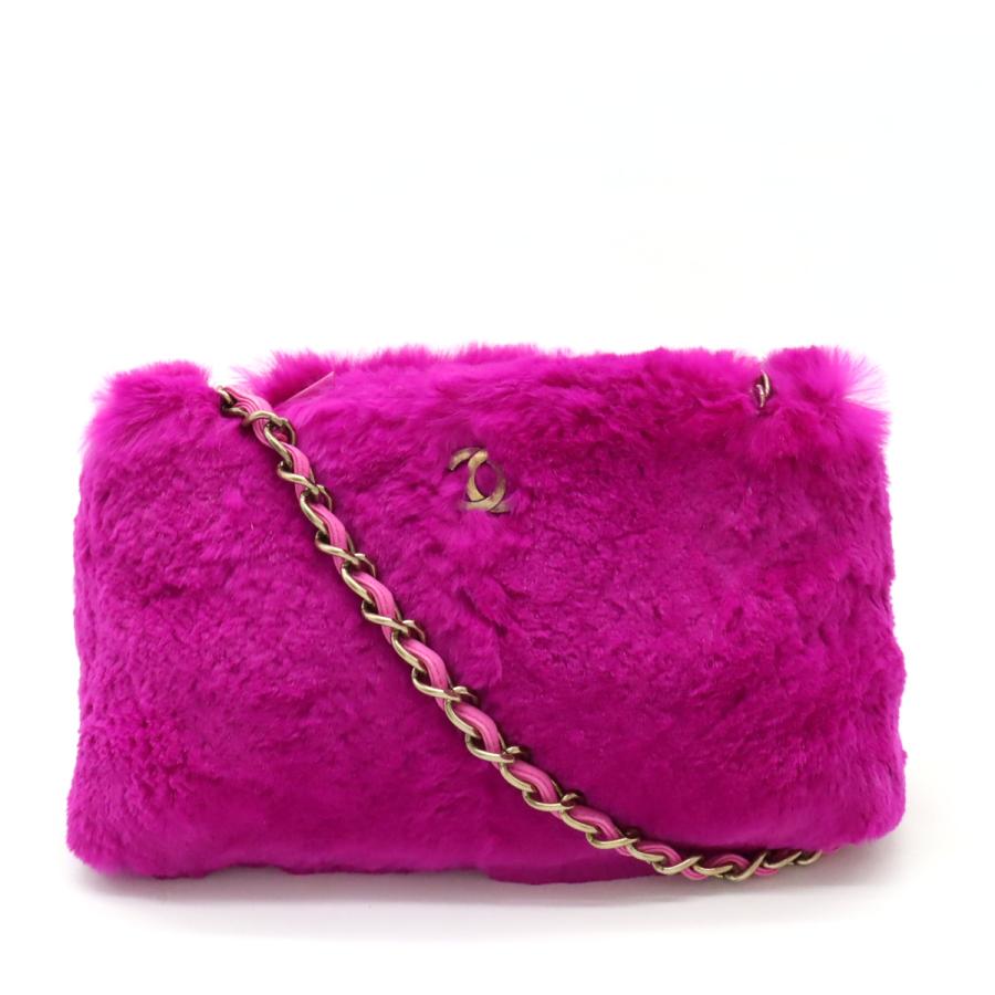 CHANEL シャネル ラパン ラビットファー ココマーク チェーン CHANEL シャネル ラパン ラビットファー ココマーク チェーン