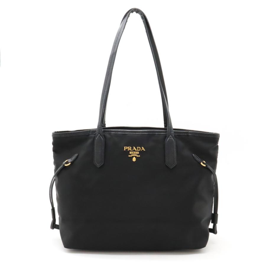 PRADA 2way トートバッグ ヴィッテロリュクス ショルダー チェーン 茶 PRADA 2way トートバッグ ヴィッテロリュクス ショルダー