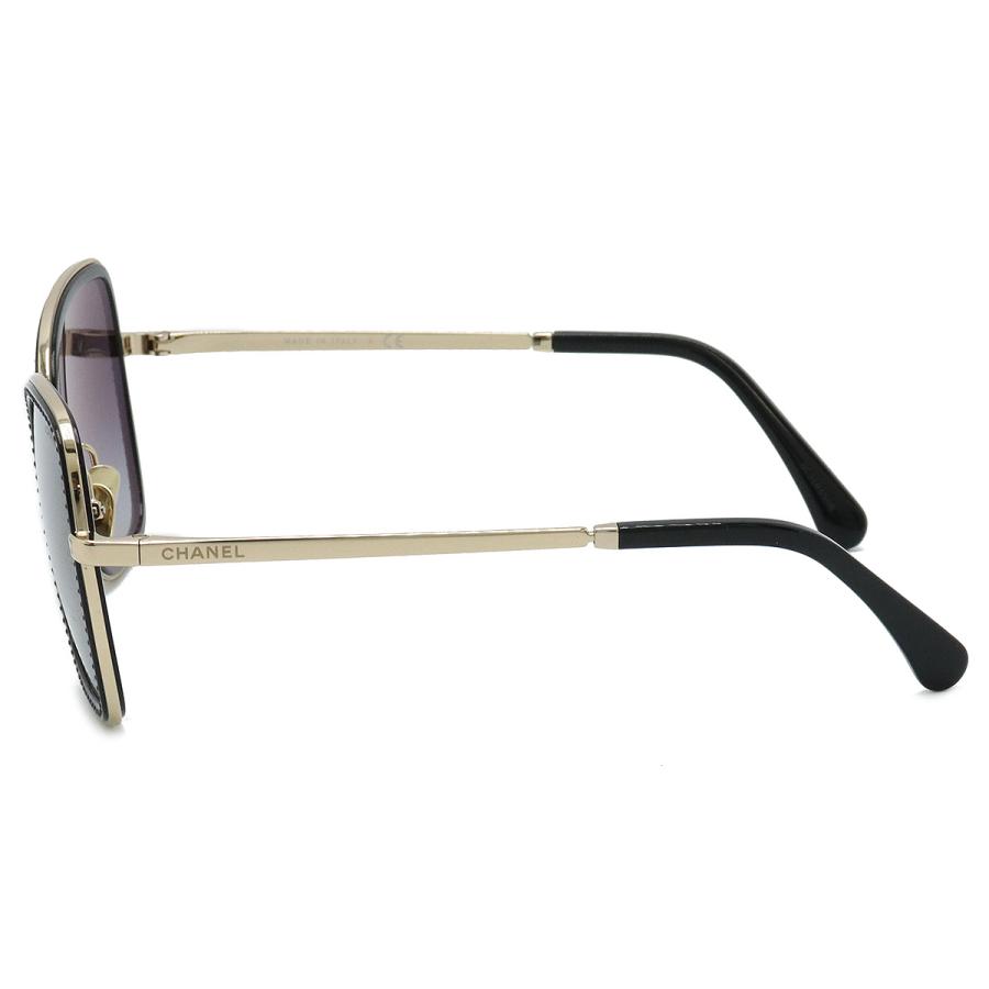 CHANEL シャネル ココマーク サングラス アイウェア スクエアシェイプ メタル&ストラス スモークグラデーション ブラック ゴールド金具 4277-B | CHANEL | 01