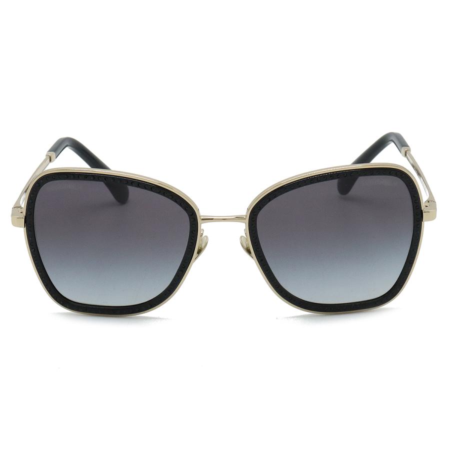 CHANEL シャネル ココマーク サングラス アイウェア スクエアシェイプ メタル&ストラス スモークグラデーション ブラック ゴールド金具 4277-B | CHANEL | 03