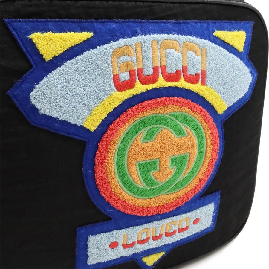 GUCCI グッチ テリー クロスパッチ インターロッキングG リュックサック バックパック ナイロン レザー ブラック 黒 マルチカラー 536724 | GUCCI | 06