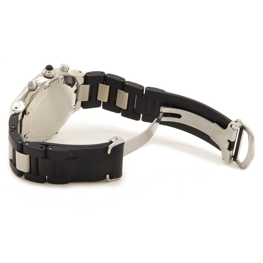 Cartier カルティエ マスト21 ヴァンテアン クロノスカフ クロノグラフ SS ラバー メンズ QZ クォーツ 腕時計 W10125U2 | Cartier | 07