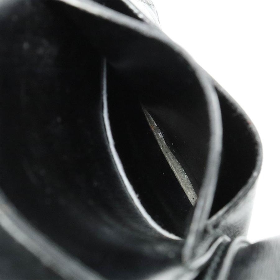 HERMES エルメス オオサカ 長札入れ 2つ折長財布 二つ折り長財布 ボックスカーフ レザー ブラック 黒 | HERMES | 06