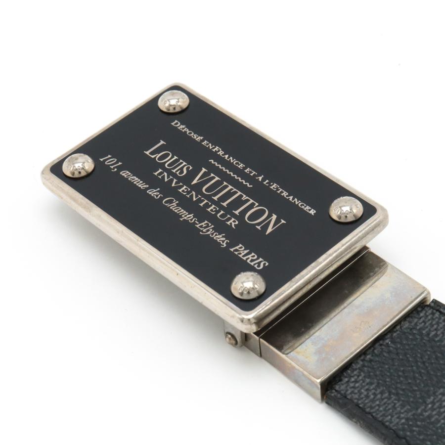 極美品 ルイヴィトン ダミエグラフィット サンチュール LVバックル メンズ 黒 楽天市場】LOUIS VUITTON ルイ ヴィトン ダミエグラフィット