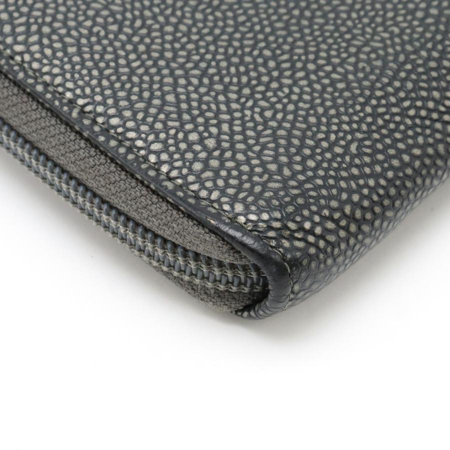 CHANEL シャネル ココマーク ラウンドファスナー 長財布 キャビアスキン レザー メタリックグレー シルバー金具 A50071 | CHANEL | 02