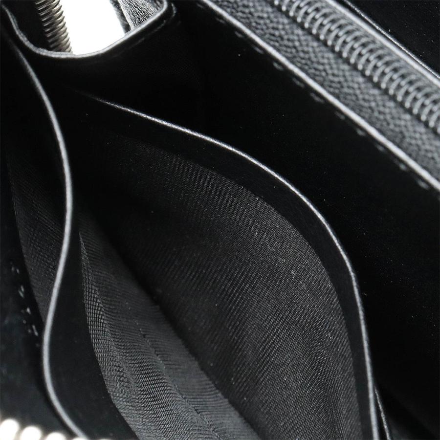 GUCCI グッチ マイクログッチシマ ラウンドファスナー 長財布 レザー  