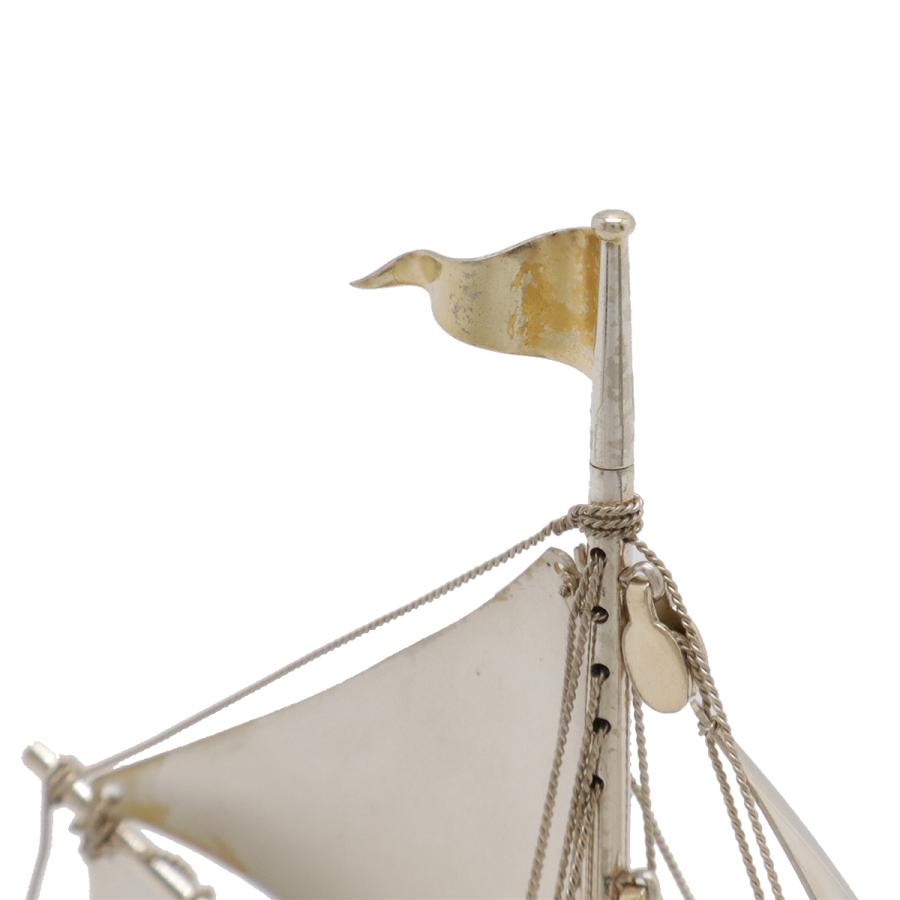 帆船 ヨット Sailing ship オブジェ 置物 インテリア 模型 銀製 106g |  | 05
