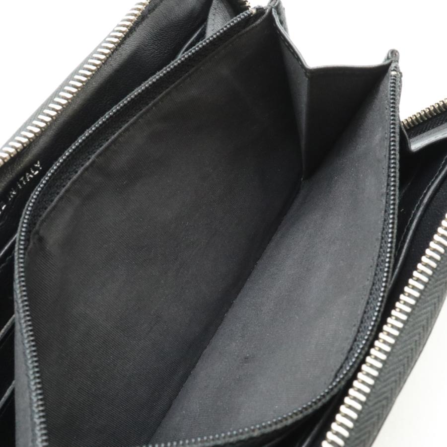 CHANEL シャネル ダイヤステッチ ココマーク ラウンドファスナー 長財布 レザー ブラック 黒 シルバー金具 | CHANEL | 06