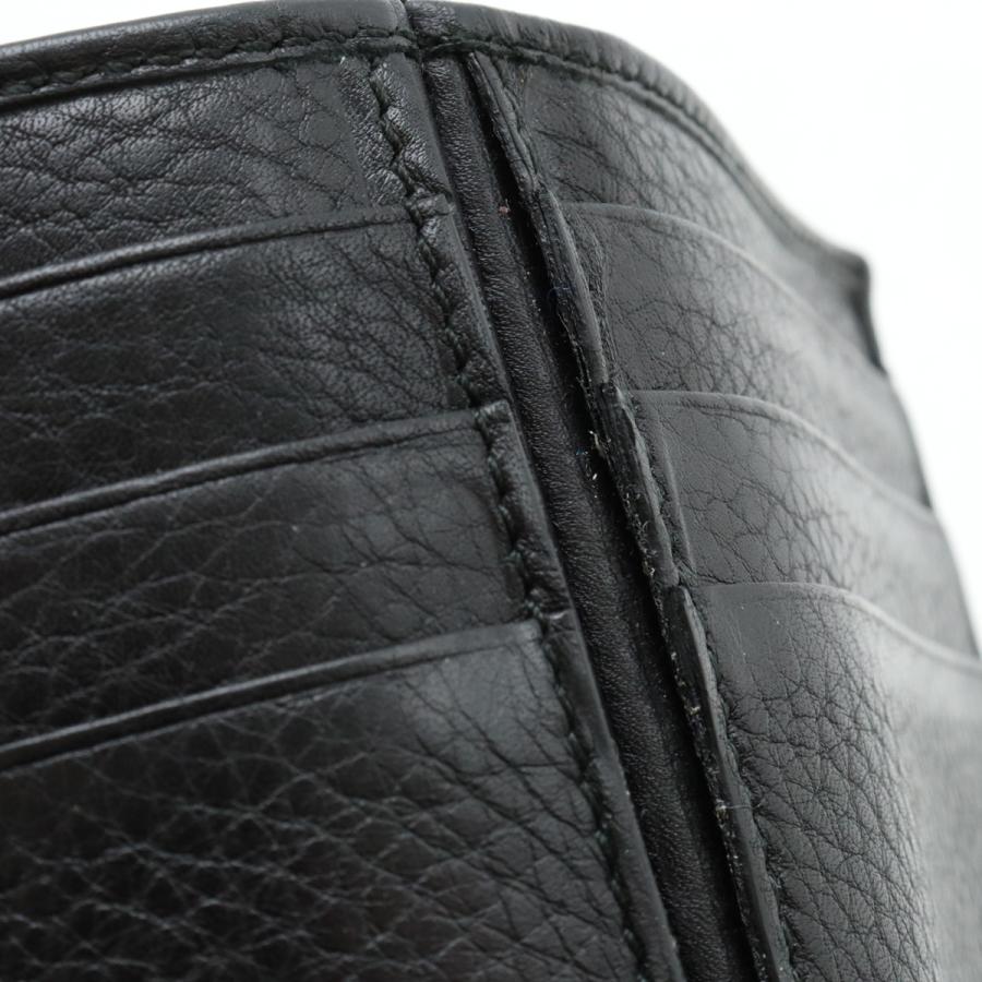 GUCCI グッチ インターロッキングG 2つ折財布 二つ折り札入れ マネークリップ式 ビルクリップ カード入れ レザー ブラック 黒 322119 GUCCI（グッチ） インターロッキングG 2つ折財布 二つ折り札入れ