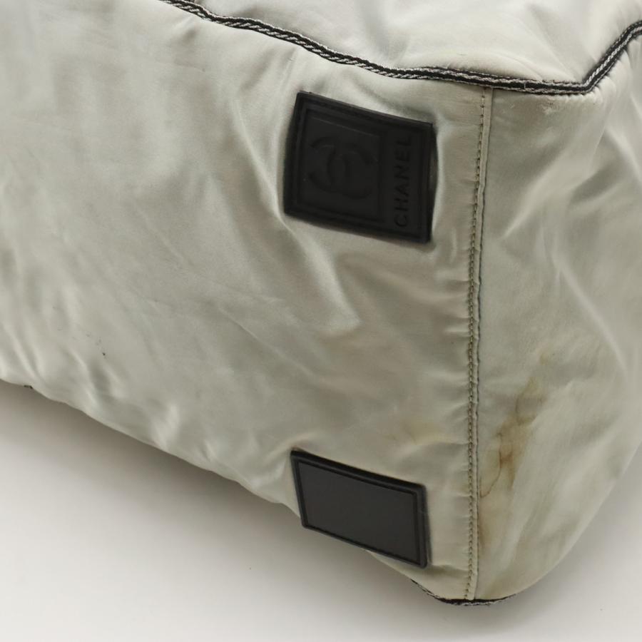 CHANEL シャネル スポーツライン ココマーク ボストンバッグ 旅行バッグ トラベルバッグ ナイロン シルバー 黒 ブラック A31752 | CHANEL | 02