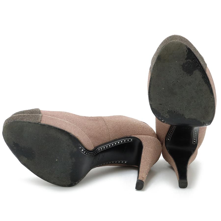 CHANEL シャネル ココマーク パンプス ハイヒール プラットフォーム ラメ グリッター ピンクベージュ グレー #35C 日本サイズ約22.5cm | CHANEL | 03