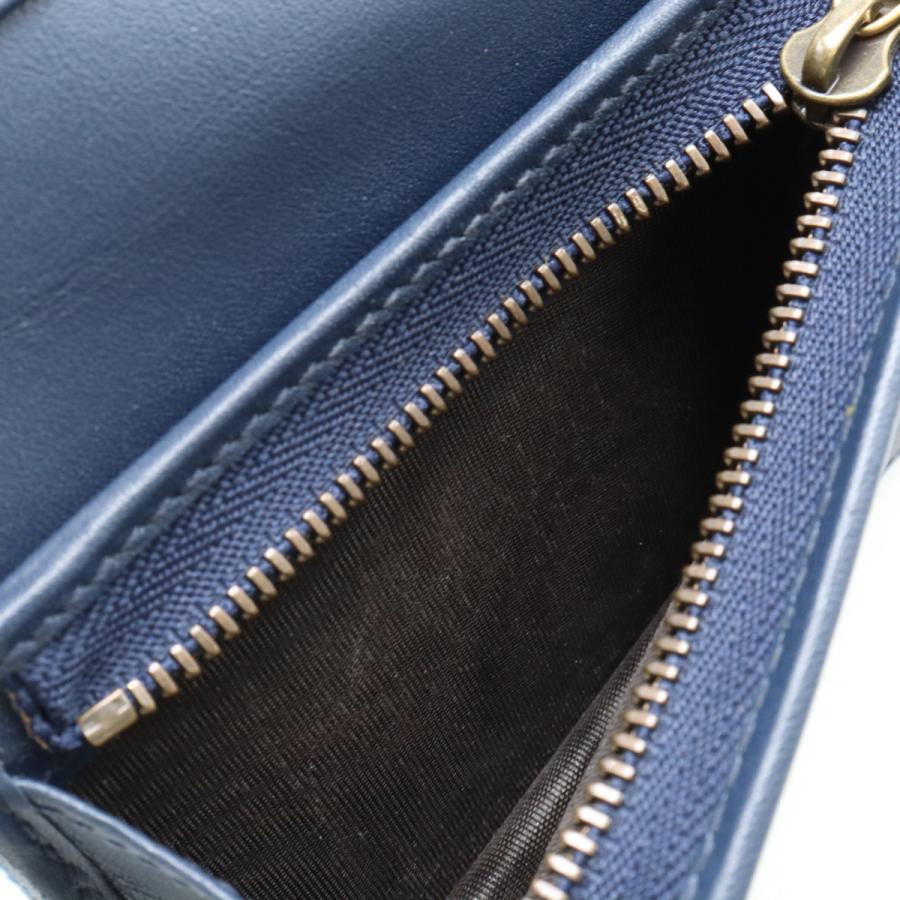 GUCCI グッチ GGマーモント 2つ折財布 二つ折り財布 コンパクトウォレット デニム レザー パール ライトブルー 青 466492 | GUCCI | 05