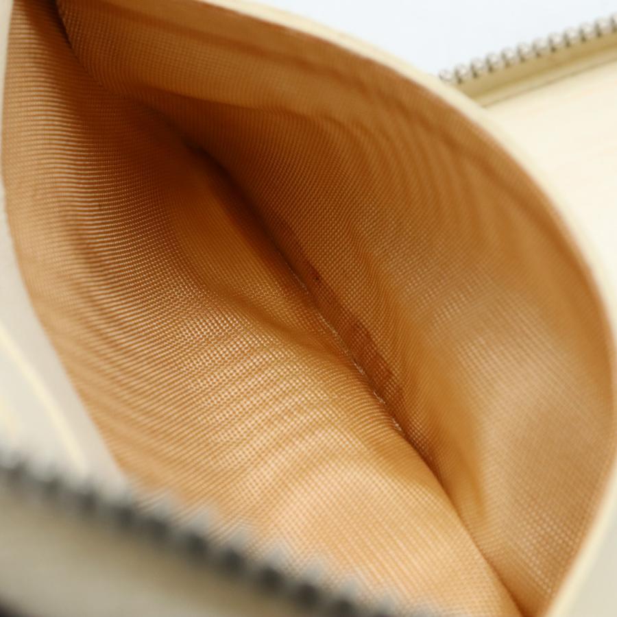 CHANEL シャネル ココマーク カードケース 名刺入れ ラウンドファスナー パンチング レザー ブラック 黒 アイボリー 白 | CHANEL | 06