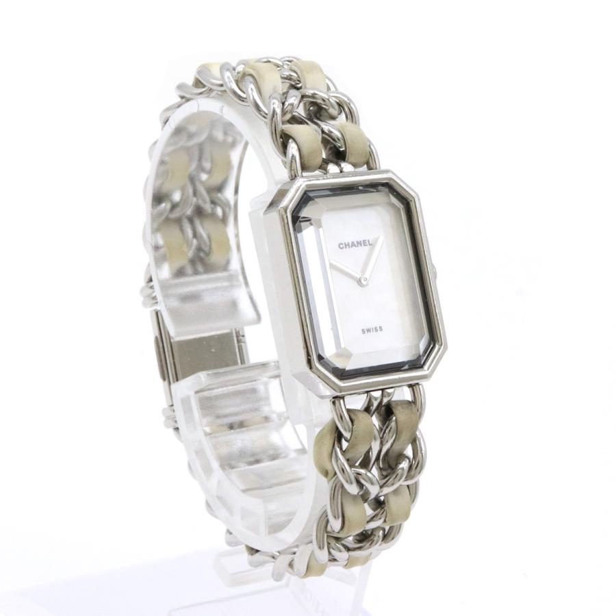 CHANEL シャネル プルミエール ホワイトシェル文字盤 Mサイズ SS 革 レディース 腕時計 H1639 | CHANEL | 02