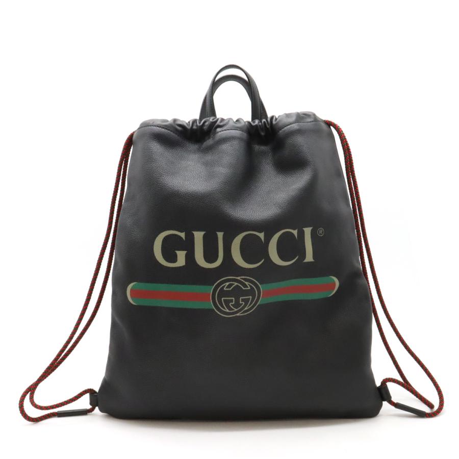 GUCCI グッチ グッチプリント ドローストリング バックパック リュック 