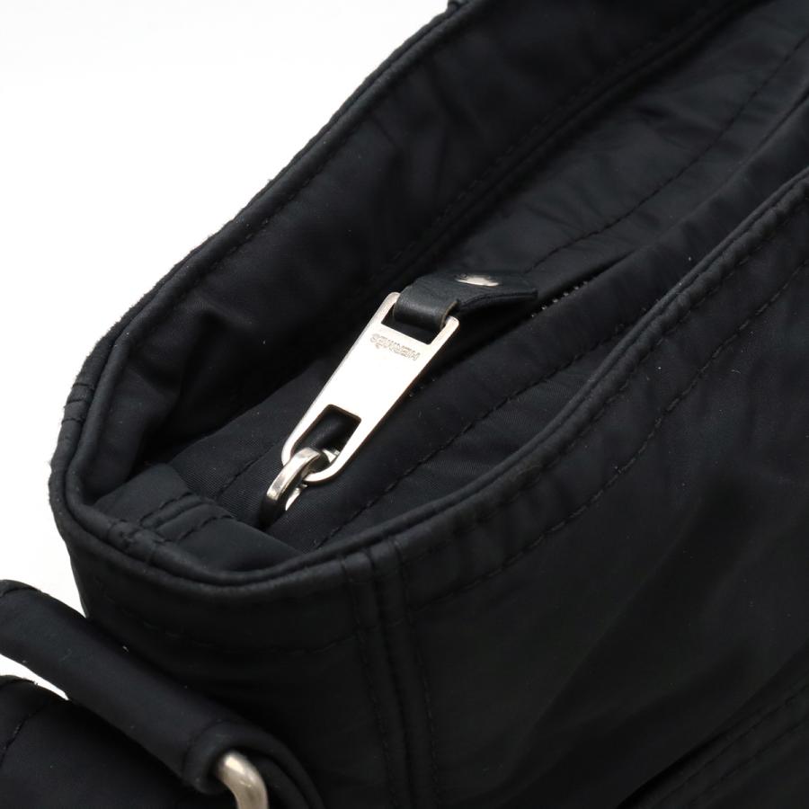 HERMES エルメス アカプルコ バンドリエールMM ショルダーバッグ ポシェット 斜め掛け ナイロン レザー ブラック 黒 | HERMES | 04