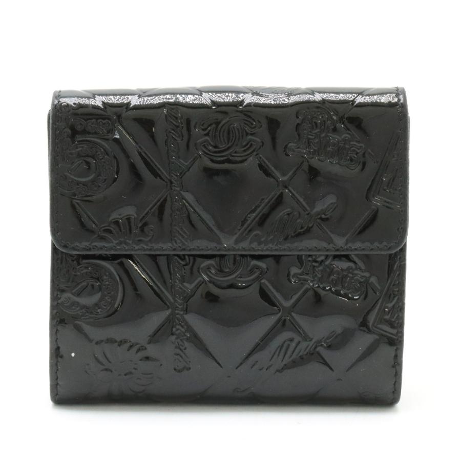 CHANEL シャネル アイコン シンボルチャーム 2つ折財布 二つ折り CHANEL シャネル アイコン シンボルチャーム 2つ折財布 二つ折り