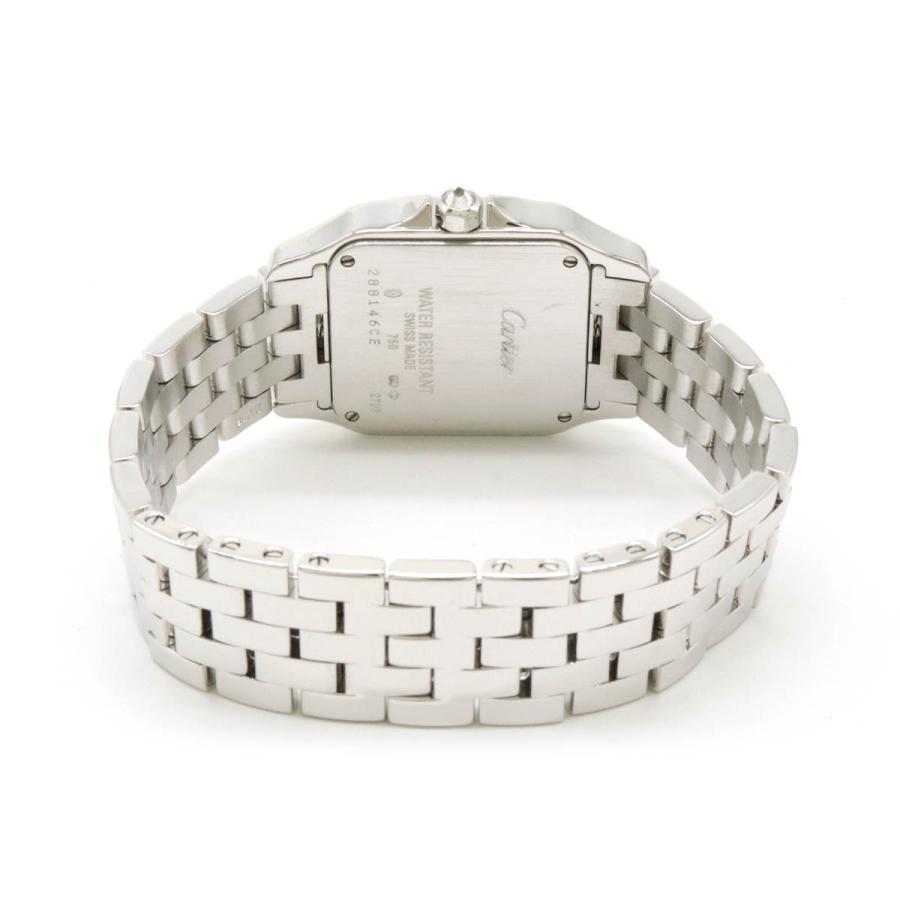 Cartier カルティエ サントスドゥモワゼル LM ベゼルダイヤ シルバー文字盤 ホワイトゴールド レディース QZ クォーツ 腕時計 | Cartier | 06