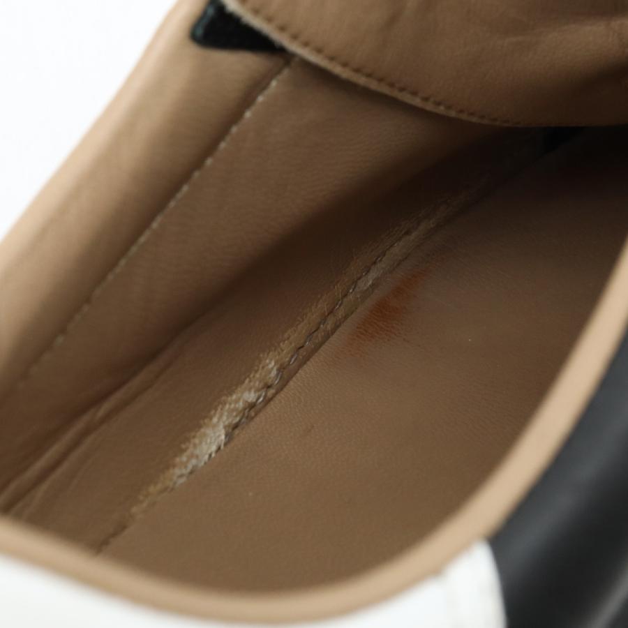 HERMES エルメス スニーカー シューズ レザー ブラック 黒 ホワイト 白 日本サイズ約25.5-26cm | HERMES | 06